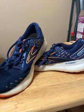 Brooks Navy and Orange Glycerin mens Running Shoes